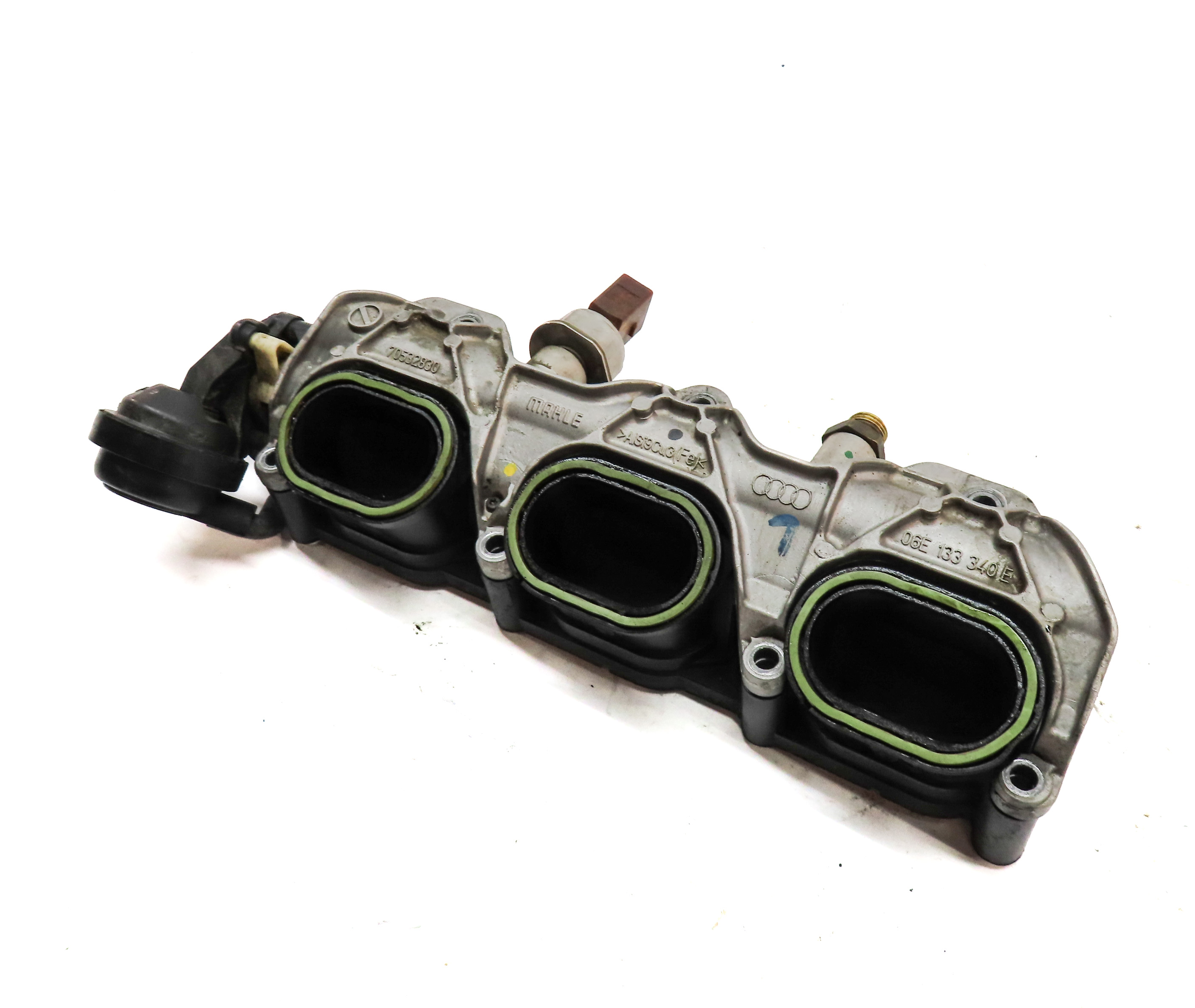 11-18 PORSCHE CAYENNE PANAMERA (958 970 G1) 3.0L - LEFT LOWER INTAKE MANIFOLD — exact item pictured